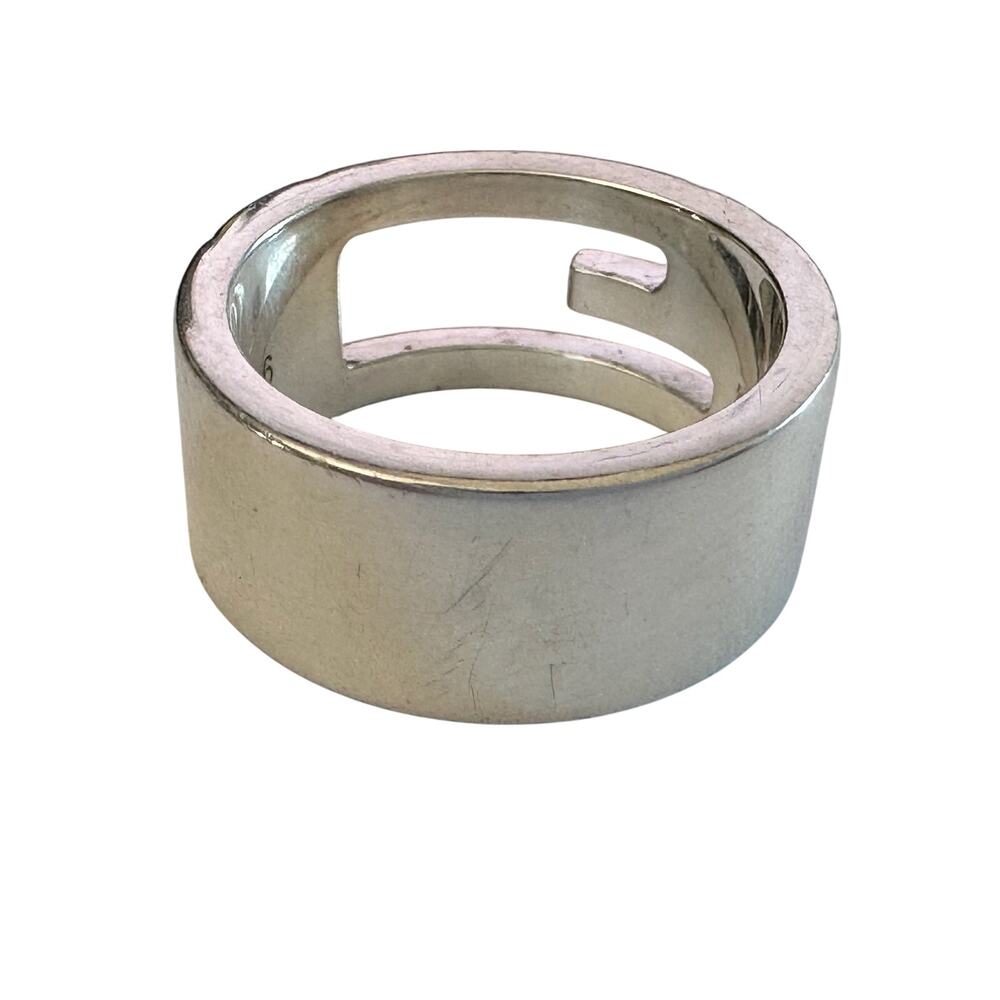 Gucci Abstract G Ring Sterling Silver - Size 4.75 - Picture 6 of 13